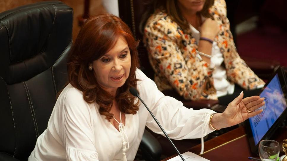 Cristina Fernández de Kirchner, vicepresidenta, Senado, NA