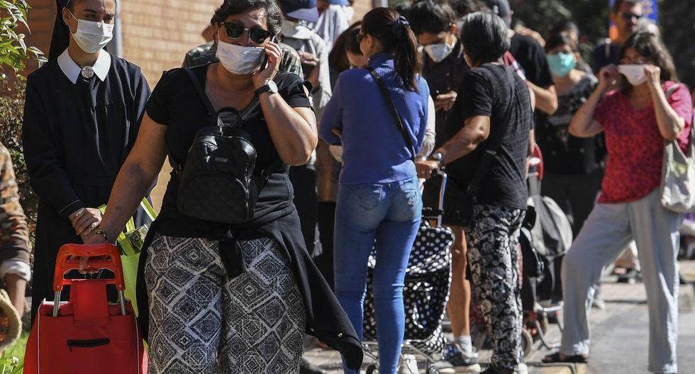 Coronavirus, Chile, pandemia, colas de gente, Reuters