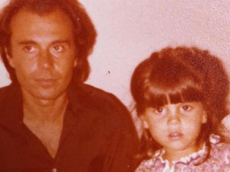 Florencia Peña y su padre, Julio	