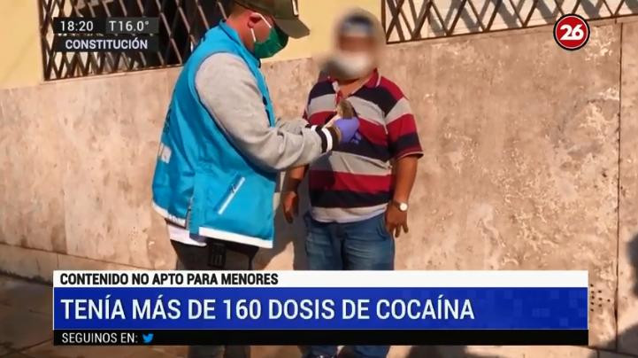 Taxista detenido en Constitución con dosis de cocaína, CANAL 26