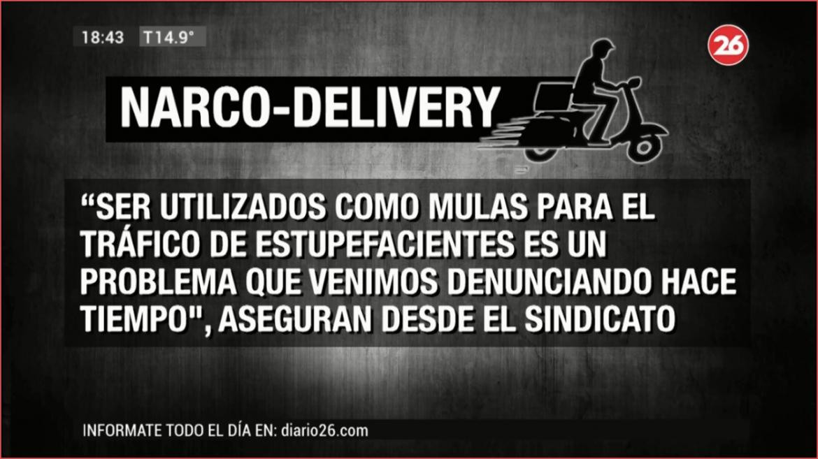 Narco delivery en tiempos de cuarentena, Canal 26