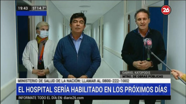 Espinoza y Katopodis recorrieron nuevo Hospital 
