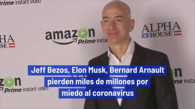Jeff Bezos, Elon Musk, Bernard Arnault pierden miles de millones por miedo al coronavirus, REUTERS