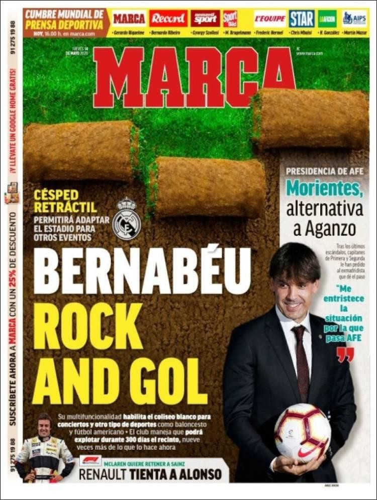 Tapas de diarios, Marca de España, jueves 14 de mayo de 2020