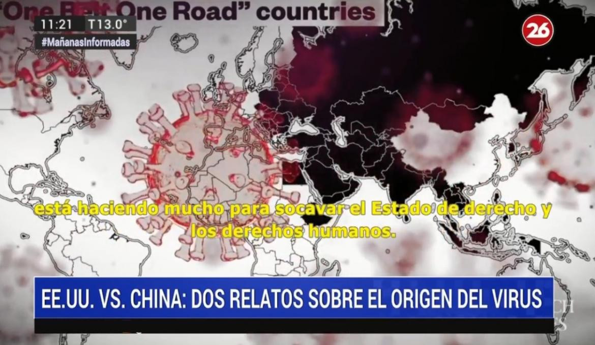 EE.UU. vs China: la guerra por el origen del coronavirus, dos visiones, CANAL 26