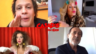 Moni, Pepe, Paola y Coki Argento se reunieron para una “videochantada” de Casados con hijos