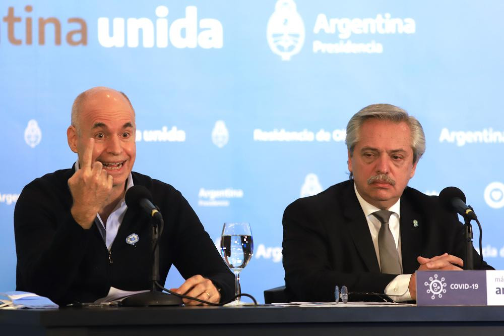 Roidríguez Larreta y presidente Fernández, NA