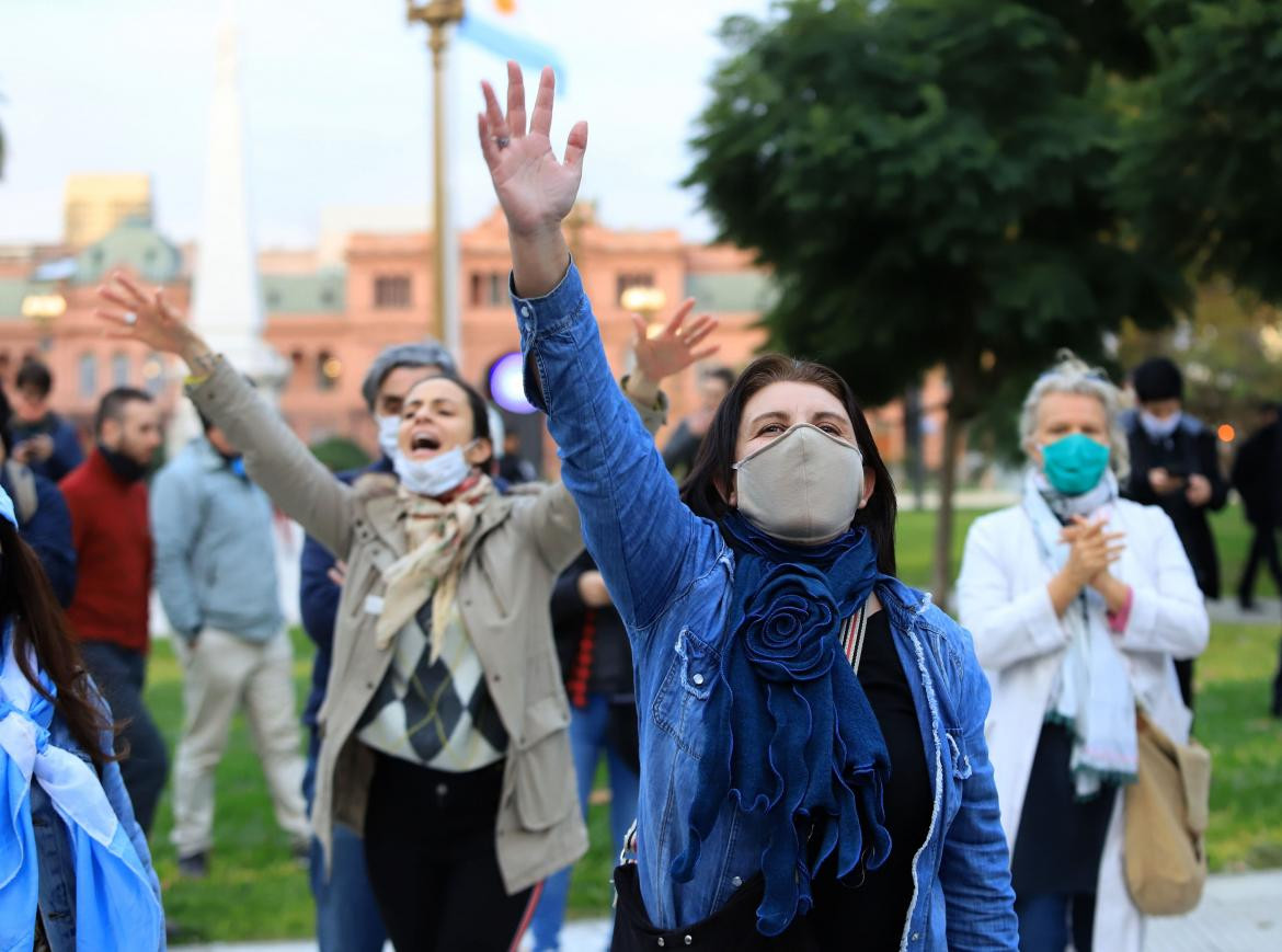 Coronavirus en Argentina, cuarentena, manifestaciones, Agencia NA