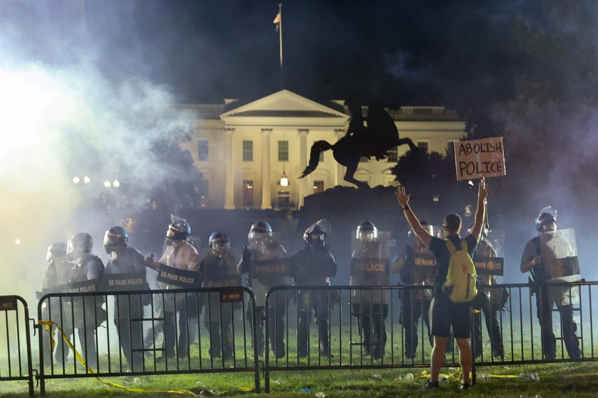 Protestas frente a la Casa Blanca, EEUU, REUTERS