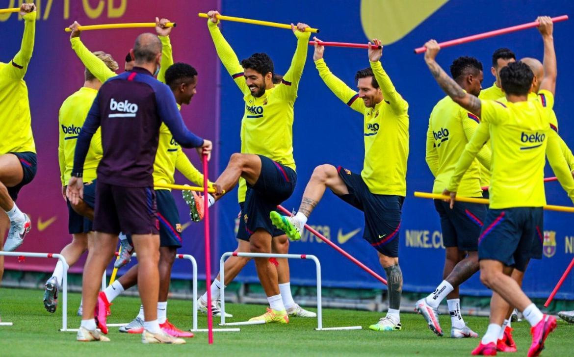 Lionel Messi, entrenamiento, Barcelona