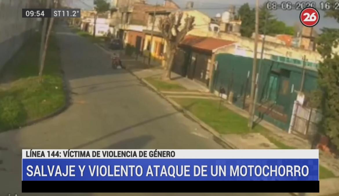 Violento asalto en Loma Hermosa, video, Canal 26