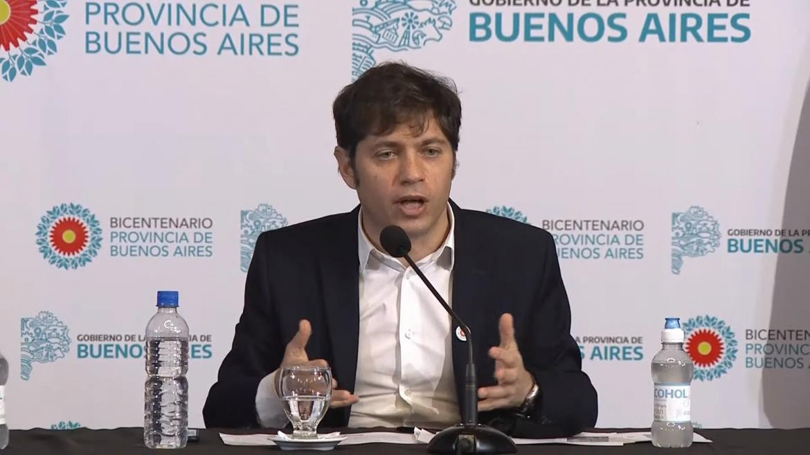 Conferencia de prensa de Axel Kicillof y Daniel Gollan, Provincia de Buenos Aires, cuarentena, Captura YouTube