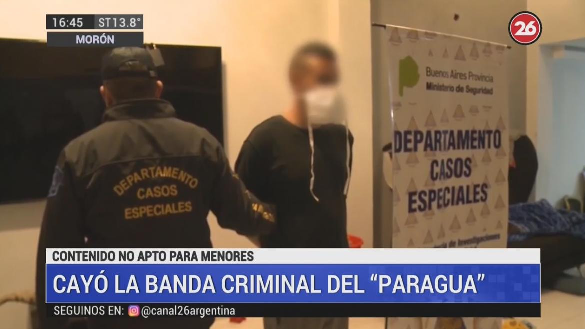 Cayó la banda criminal del Paragua, Canal 26
