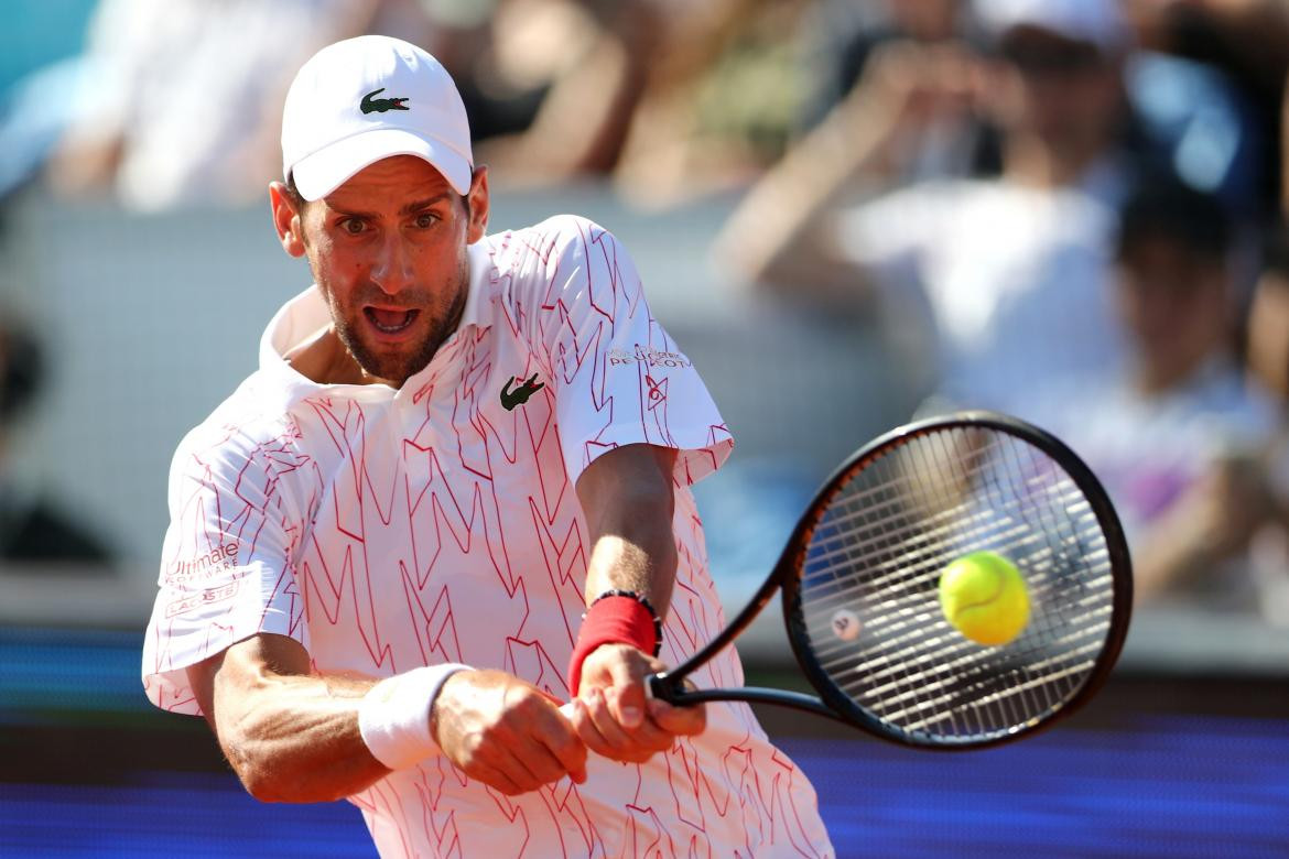 Novak Djokovic en exhibición en Serbia, REUTERS
