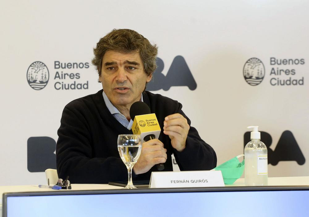 Fernán Quirós, ministro de Salud Ciudad de Buenos Aires, NA