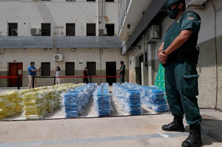 Incautan en España 3,8 toneladas de cocaína