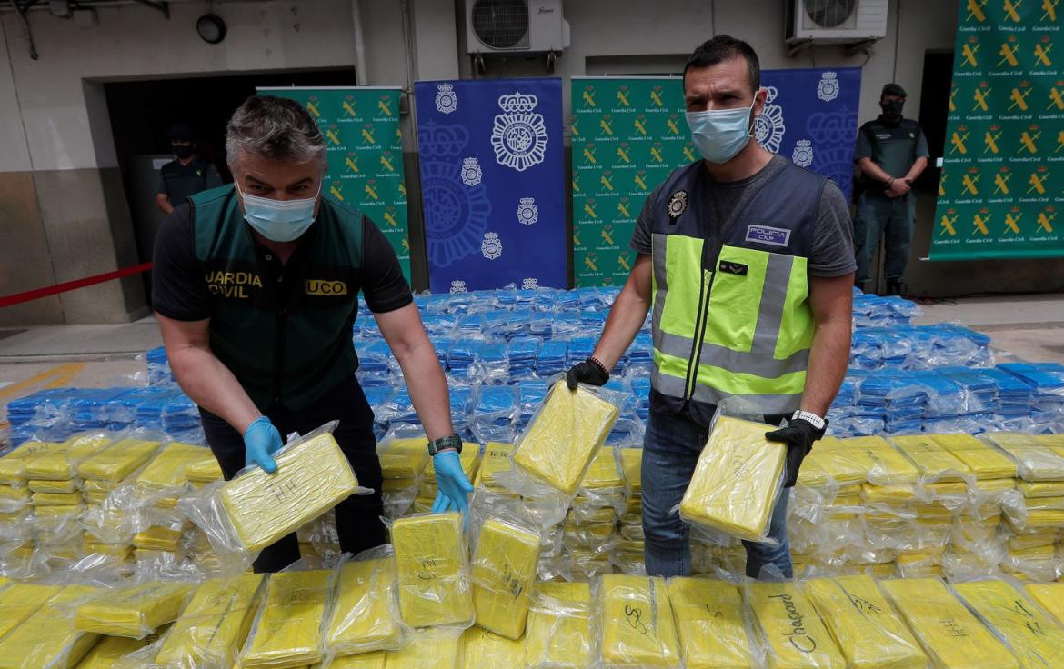 Incautan en España 3,8 toneladas de cocaína