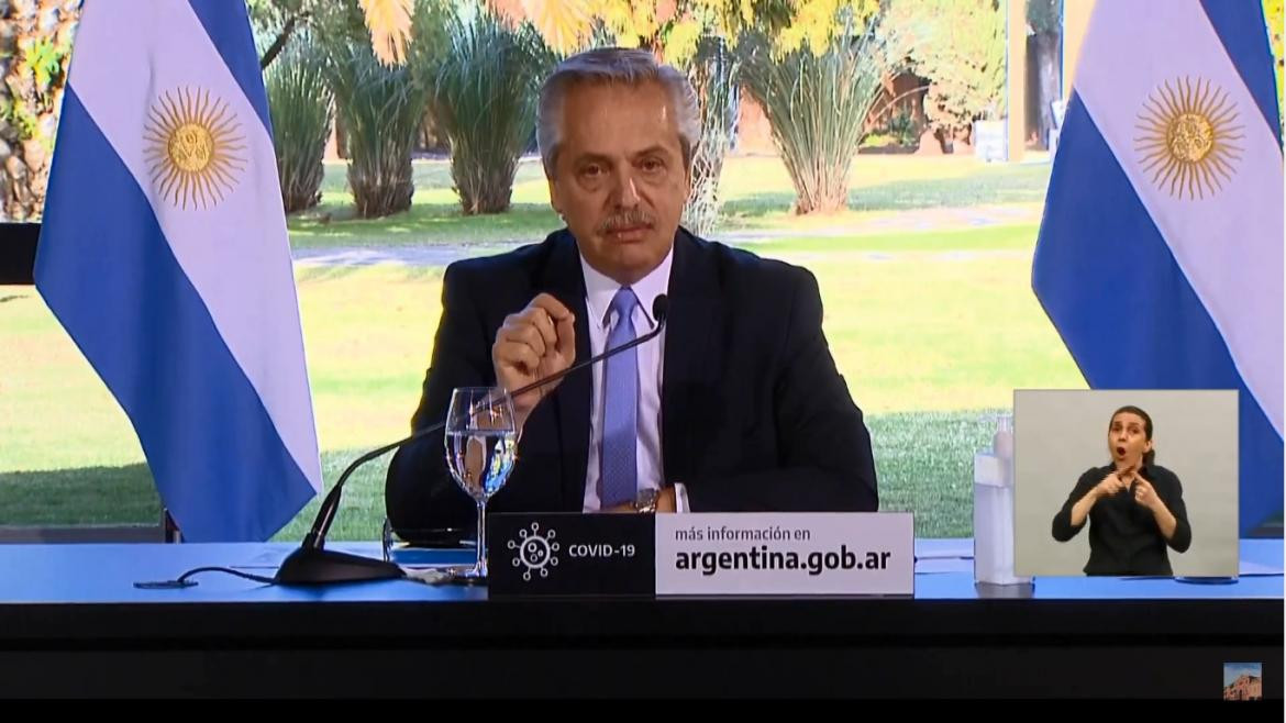 Alberto Fernández, anuncio 26 de junio de 2020, coronavirus en Argentina, cuarenena, Presidencia