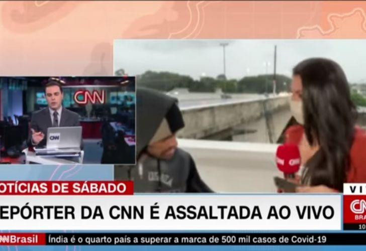 Periodista de CNN asaltada en vivo en Brasil