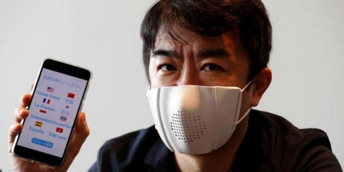 Coronavirus, empresa japonesa creó barbijo que se sincroniza con celulares