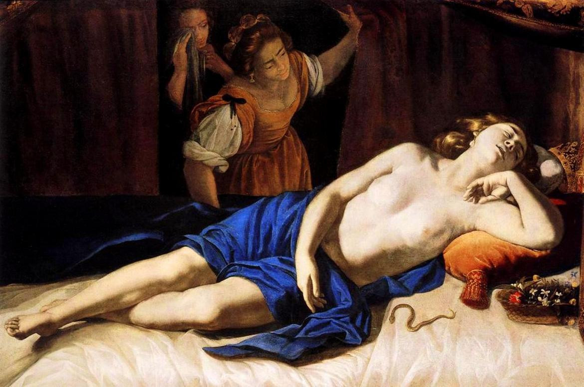 Obra Cleopatra de Artemisia Gentileschi