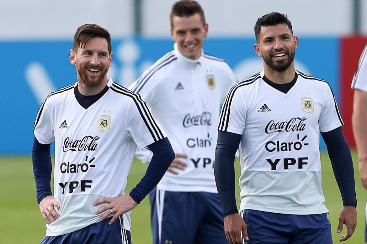 Kun Aguero y Messi