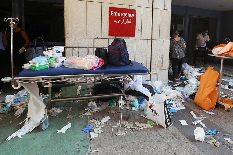 Catástrofe en hospitales de Beirut, Reuters	