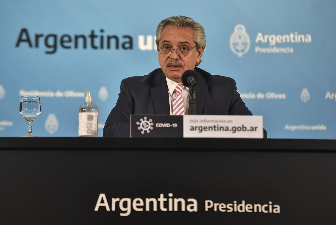 Alberto Fernández, anuncio de producción de vacuna Oxford en Argentina, Agencia NA