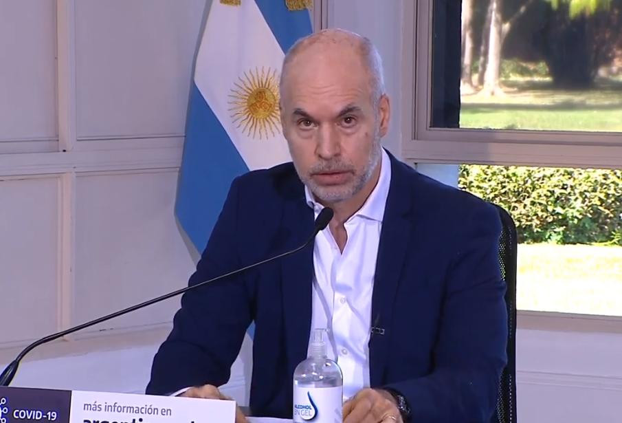 Rodríguez Larreta, jefe de Gobierno porteño, anuncio de extensión de cuarentena