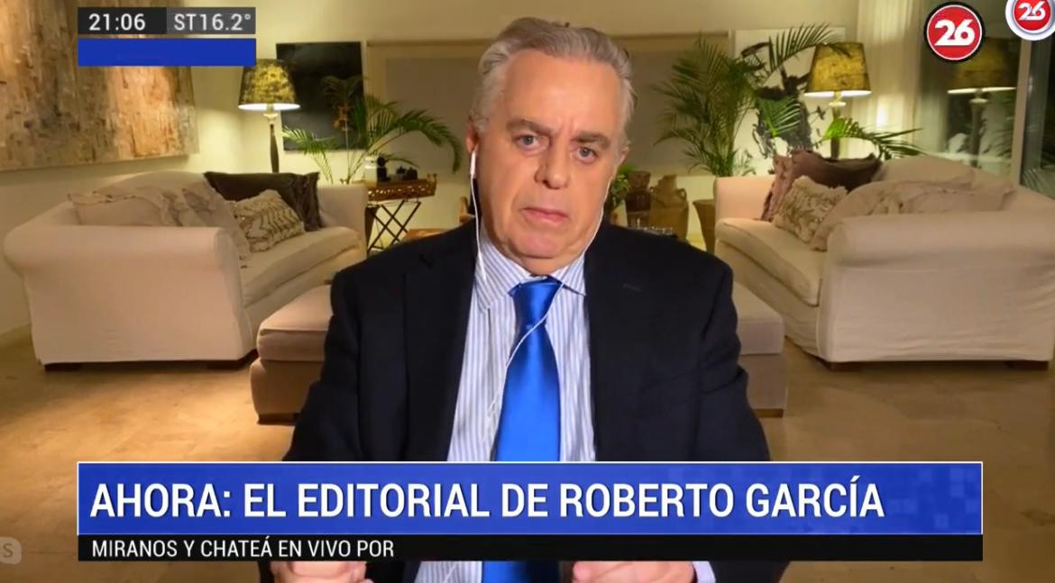 Editorial de Roberto García, CANAL 26