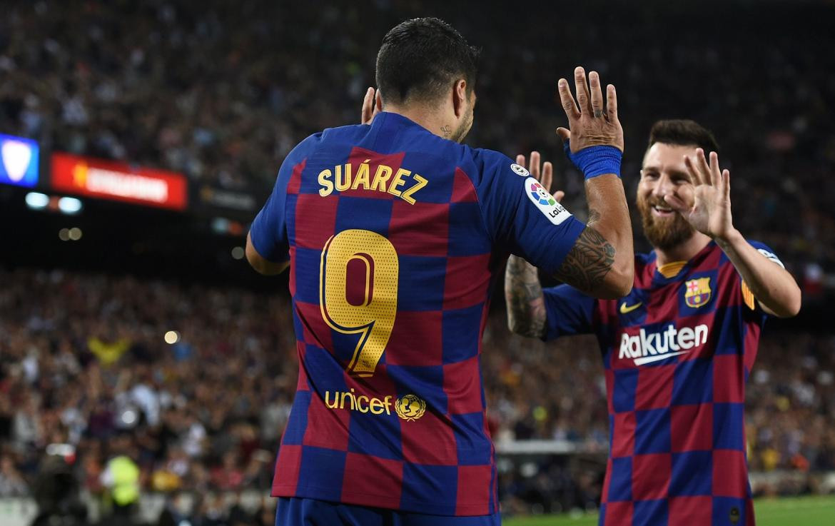 Lionel Messi y Luis Suárez, Barcelona, Agencia NA
