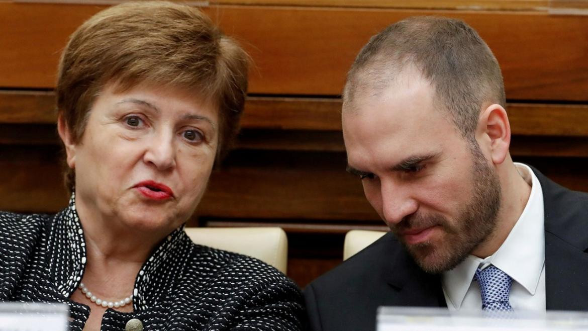 Kristalina Georgieva y Martín Guzmán, REUTERS
