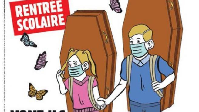 Portada de Charlie Hebdo sobre vuelta a clases en Francia, coronavirus, pandemia