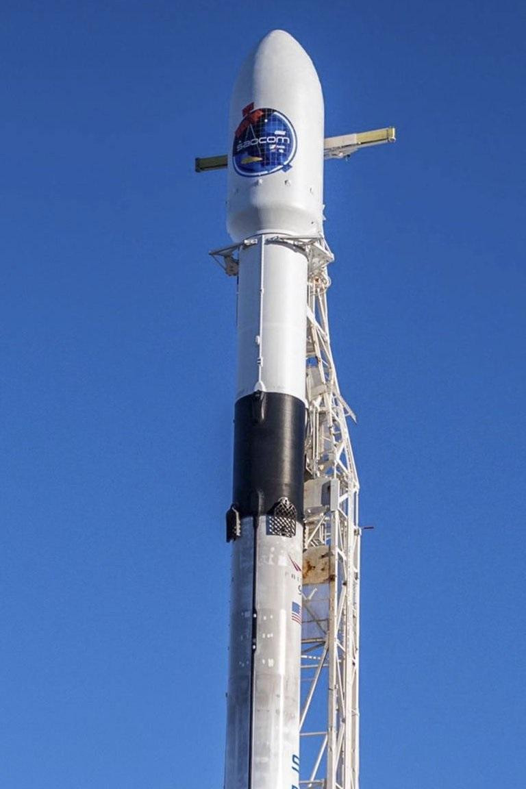 Cohete de SpaceX que llevará al satélite argentino Saocom 1B