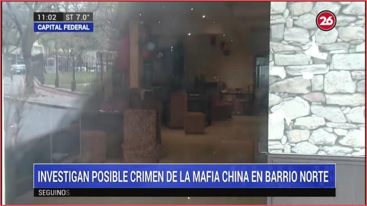 Crimen de la mafia China en Barrio Norte