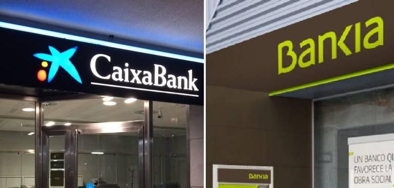 Caixabank y Bankia, bancos de España