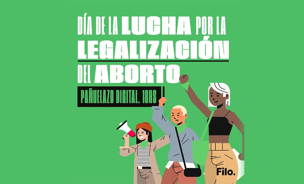 Aborto, pañuelazo digital, Foto Filo	