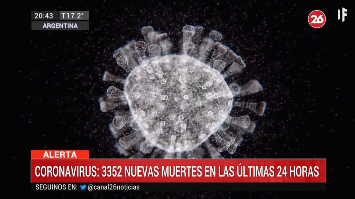 Coronavirus en Argentina, ministerio de salud, CANAL 26