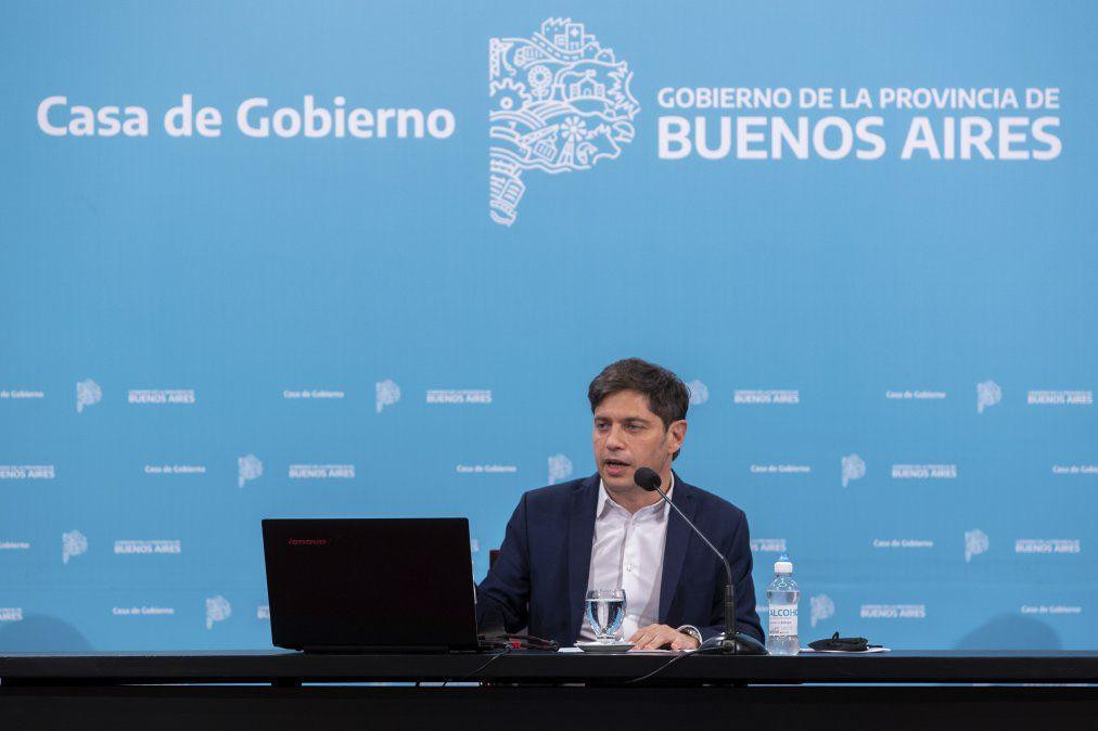 El anuncio del gobernador de la provincia de Buenos Aires, Axel Kicillof que flexibiliza la cuarentena en su distrito