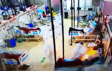 Una máquina de oxígeno se prendió fuego mientras era usada por un paciente en la terapia