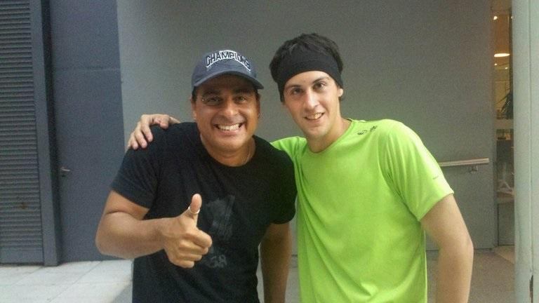 Villareal con Marcelo Iripino en el casting del Bailando