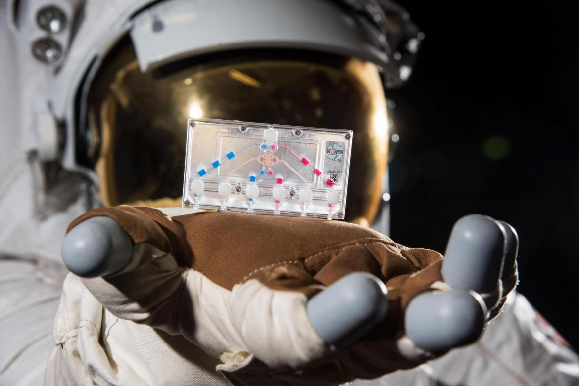 Chip inteligente llevado a la Estación espacial por la Crew Dragon
