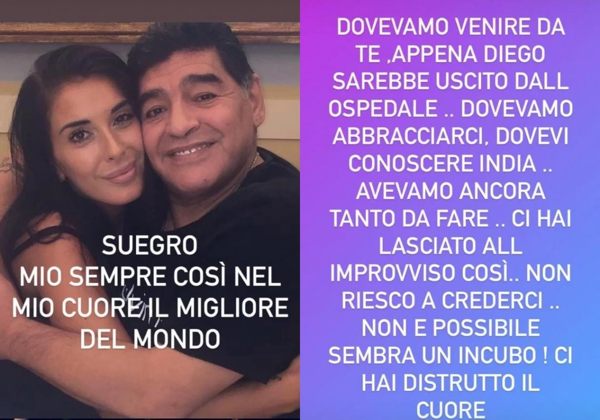 Despedida de Nunzia Pennino, esposa de Diego Maradona Junior