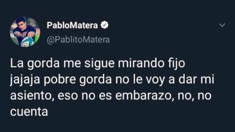 Tuit Pablo Matera 3