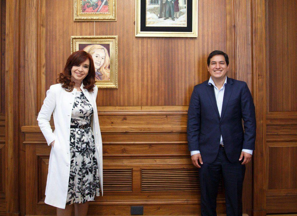Cristina Fernández de Kirchner y Andrés Arauz Galarza