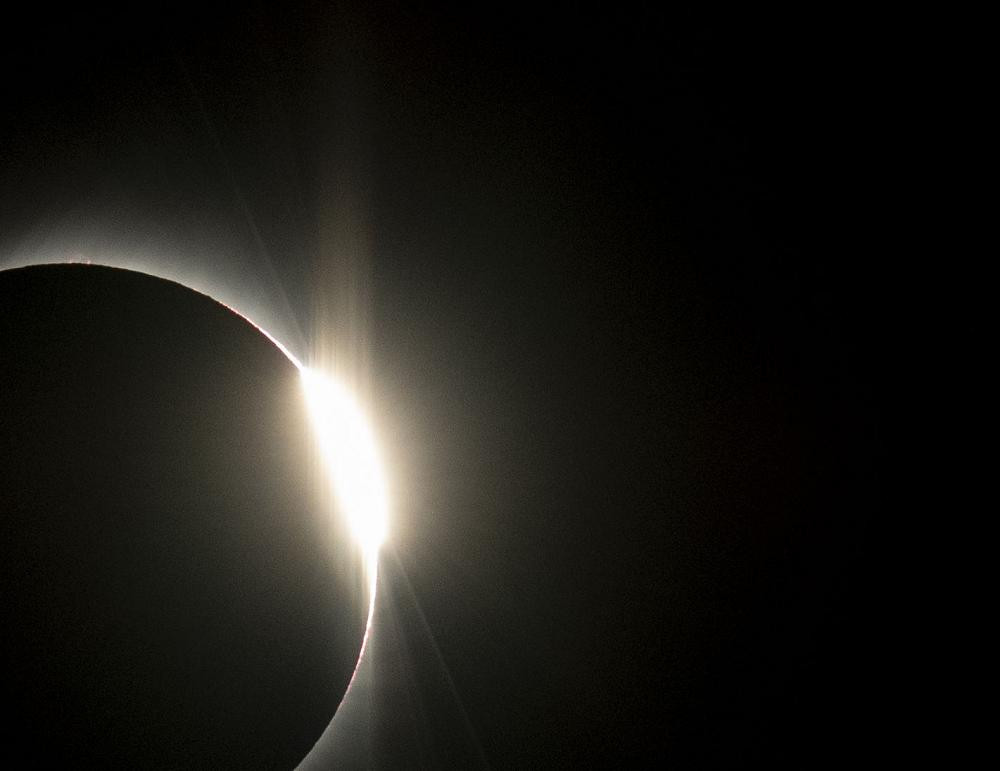 Eclipse solar, espacio, NA