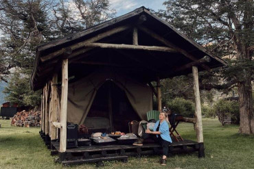 Wanda Nara y el lujoso estilo de acampar