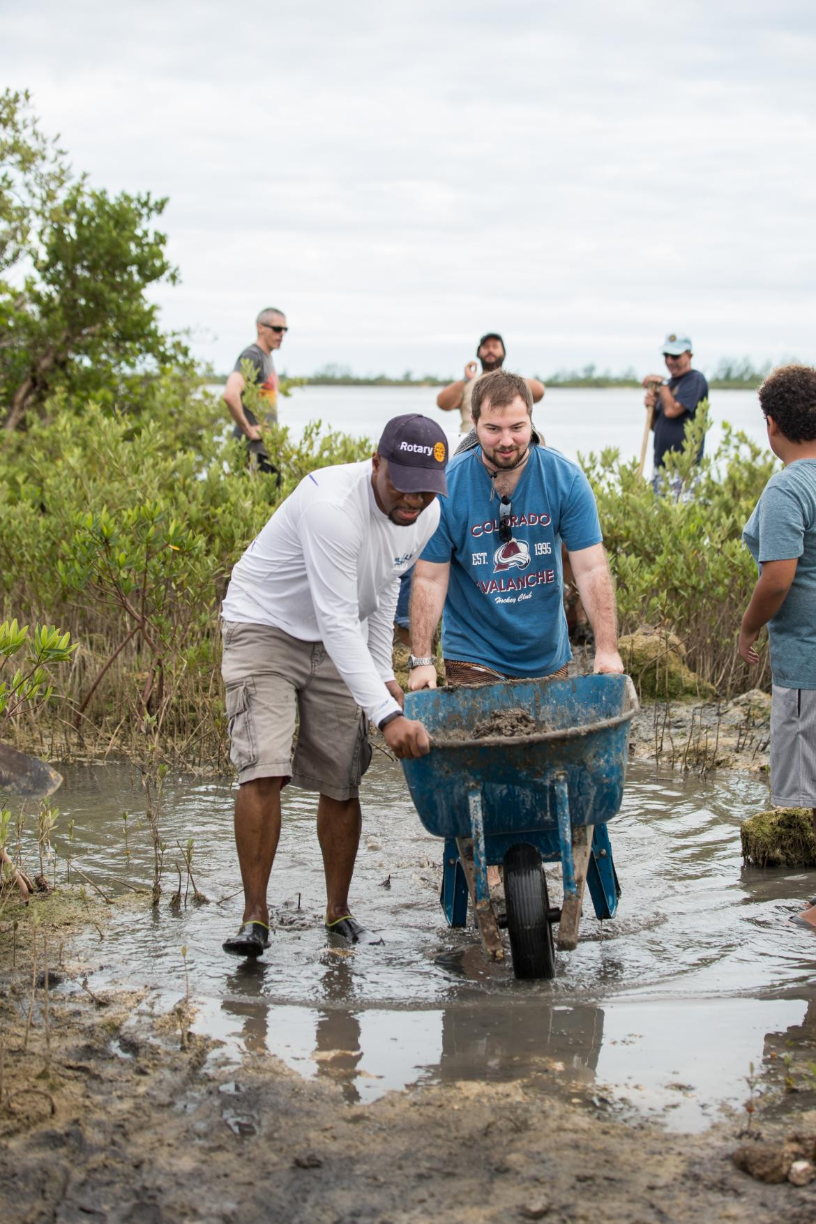Restauración del ecosistema de manglares ayudará a proteger la costa contra los huracanes, Foto: Rotary International/Alyce Henson