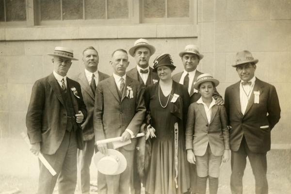 Herbert P. Coates de Montevideo y otros asistentes a la Convención de Rotary International en 1926