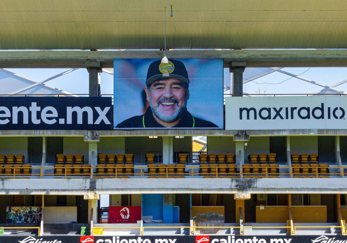 Dorados de Sinaloa, homenaje a Maradona, Foto Twitter Dorados